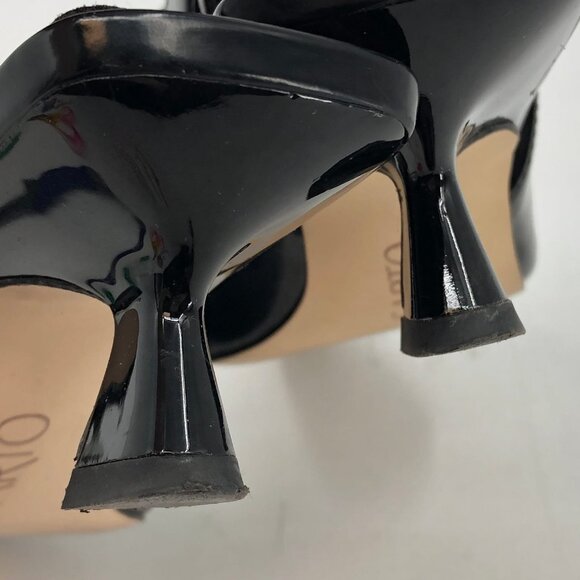 Franco Sarto Black Slingback Loafer Heels | Size 5 - Picture 3 of 11